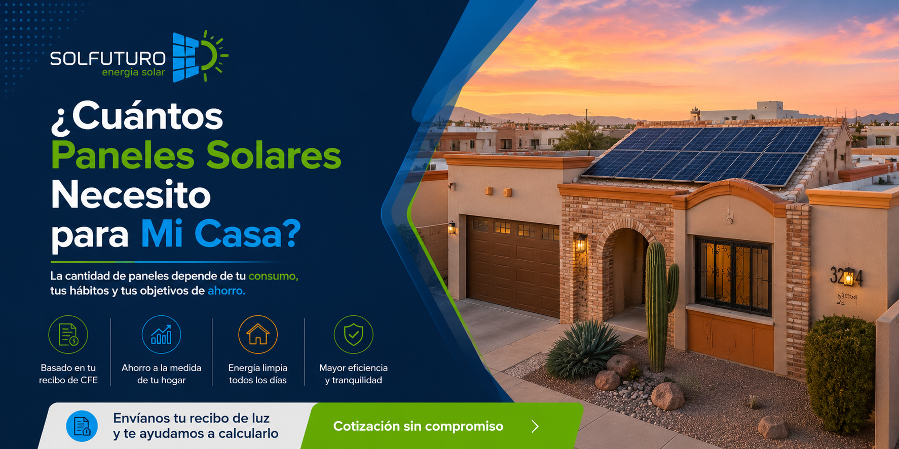 ¿Cuántos paneles solares necesito para mi casa?