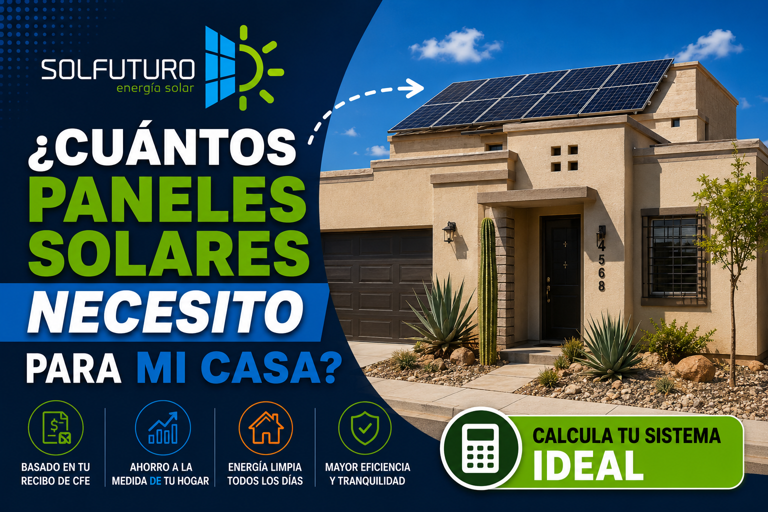 ¿Cuántos paneles solares necesito para mi casa?